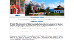 Desktop Screenshot of honeymooninsikkim.com