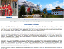 Tablet Screenshot of honeymooninsikkim.com